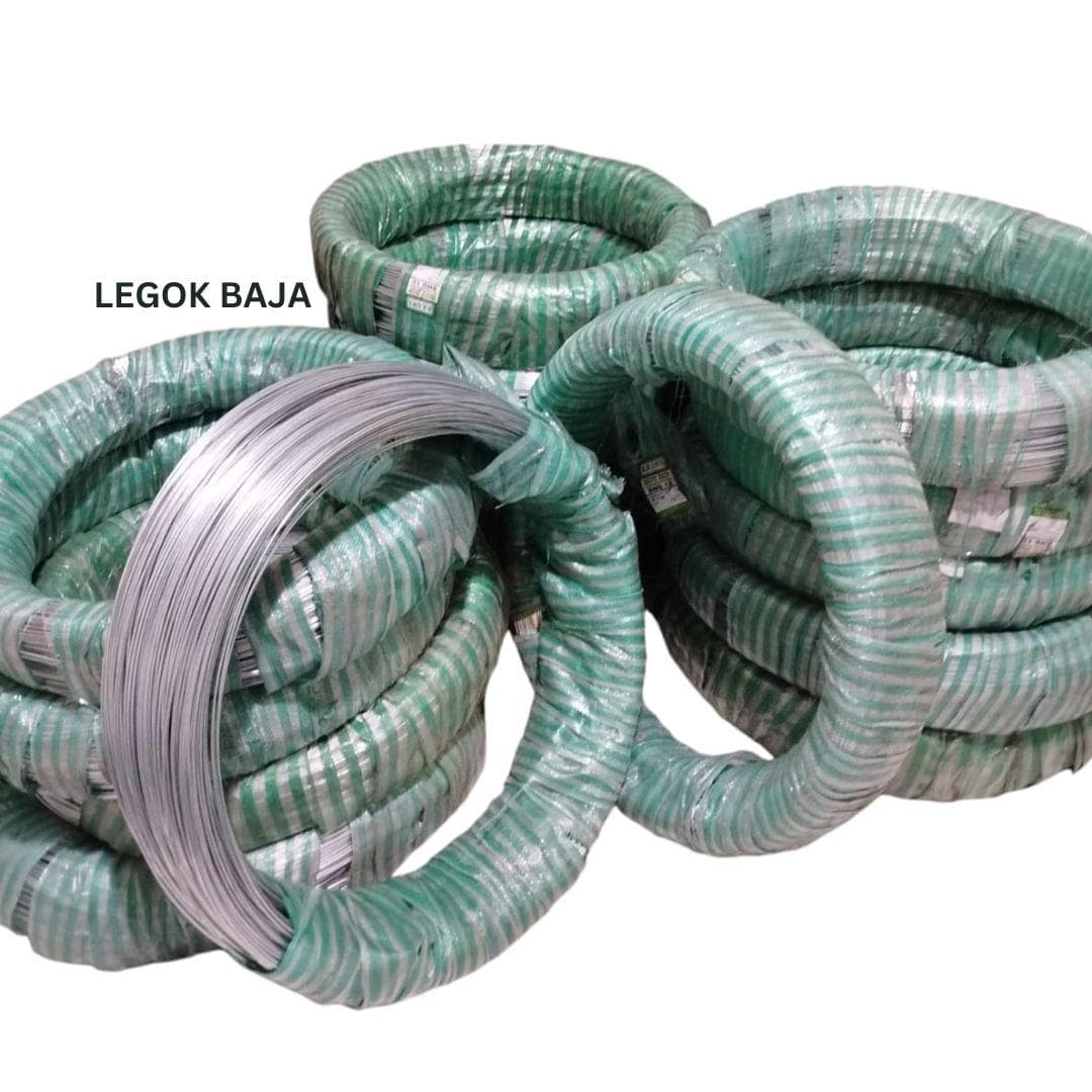 KAWAT GALVANIS BWG / KAWAT BESI / KAWAT SENG PUTIH / KAWAT BENDRAT PUTIH BWG 12 (2,7mm)