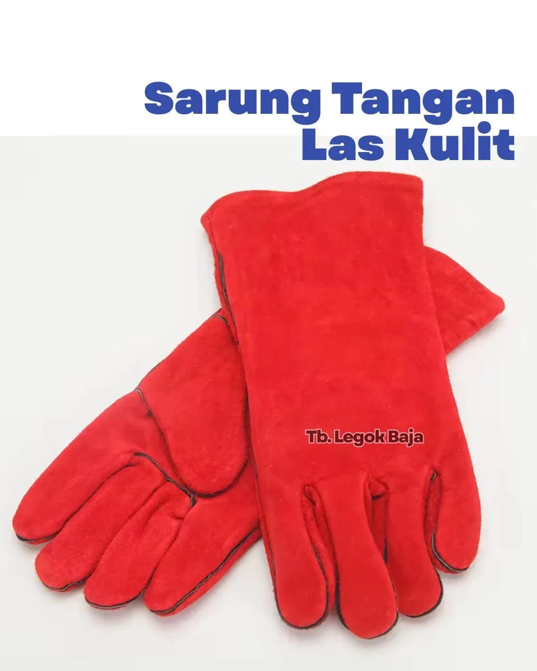 Sarung Tangan Las Kulit 14" – Kulit Sapi Tebal 1–1.2mm | Panjang 35cm